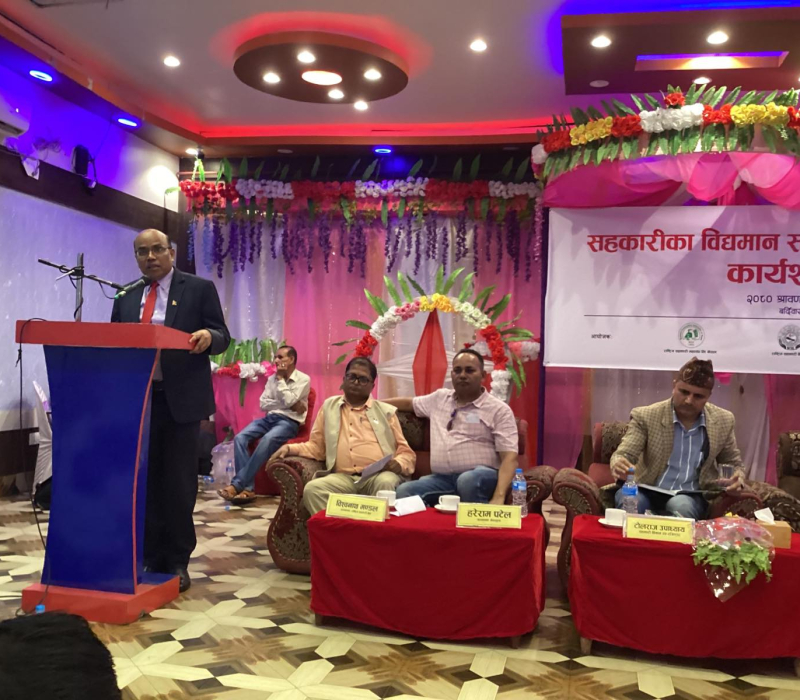 Gallery Image of The existing issues of cooperatives, improvement suggestions, and workshop program were conducted on Saturday in Bardibas and Nepalgunj.