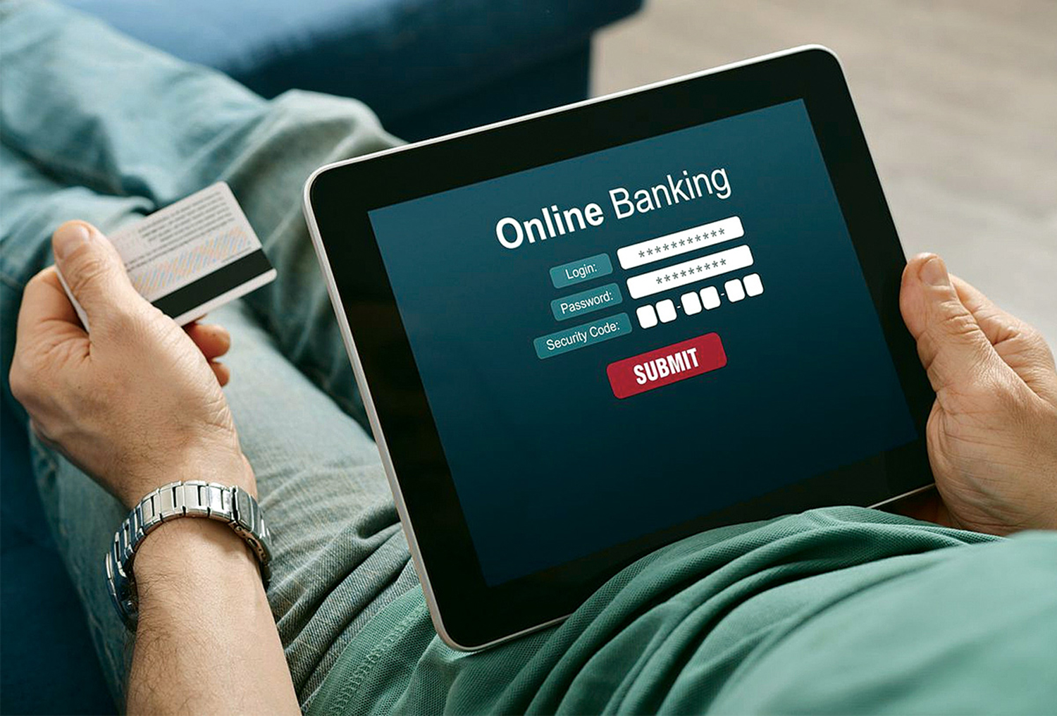 Image is of Internet Banking